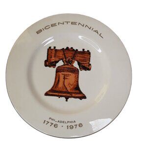 Bicentennial 1776-1976 Philadelphia Liberty Bell Ceramic Plate 6"